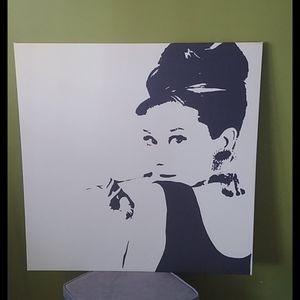 Audri Hepburn Wall Art Canvas